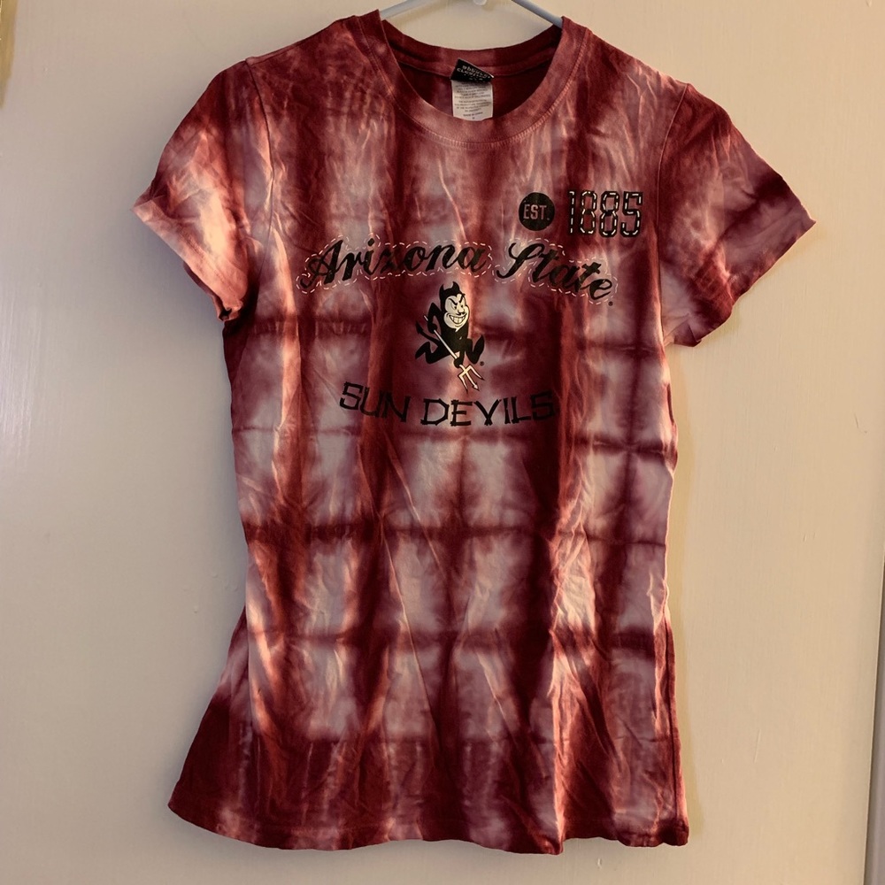 ASU sun devils tie dye t shirt